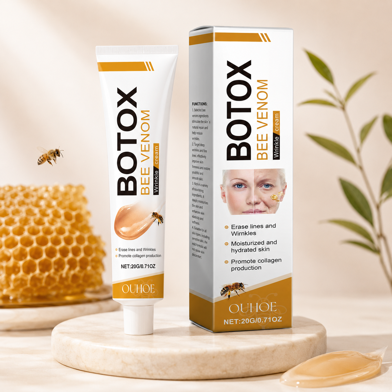 Bee Venom Anti-Age Cream – Synbart Slätare Hud