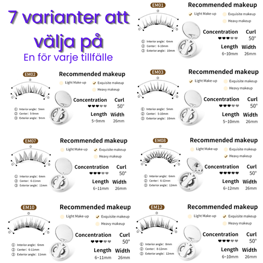 Magnetiska Lösögonfransar – Naturlig Elegans Utan Lim