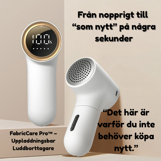 FabricCare Pro™ – Uppladdningsbar Luddborttagare