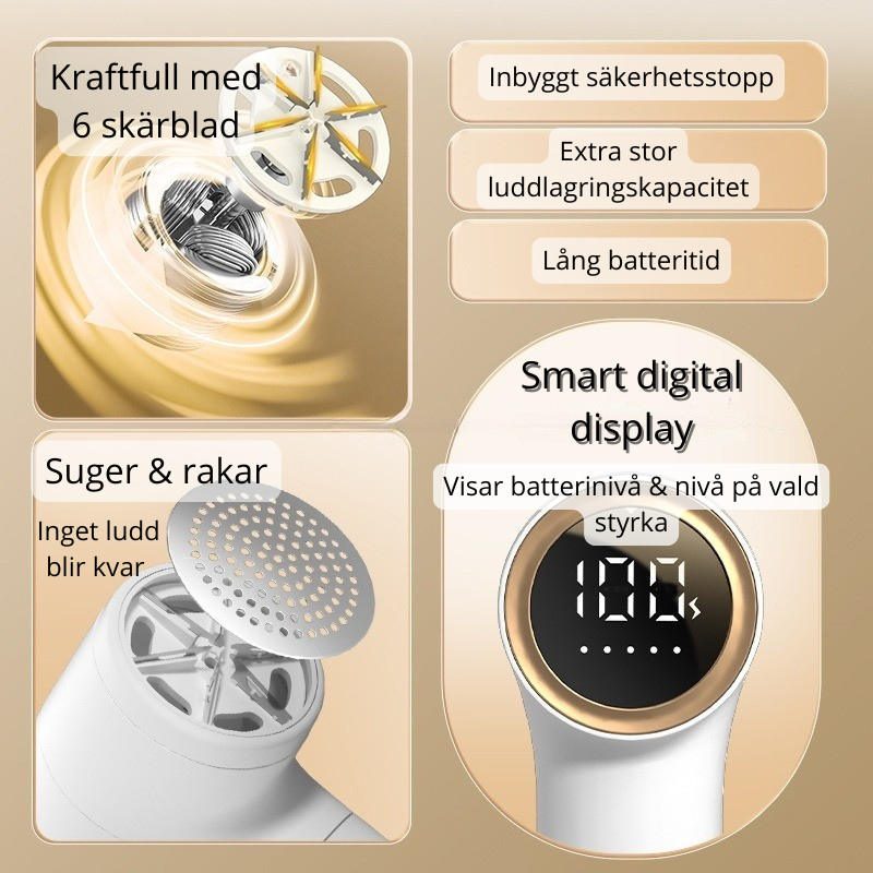 FabricCare Pro™ – Uppladdningsbar Luddborttagare