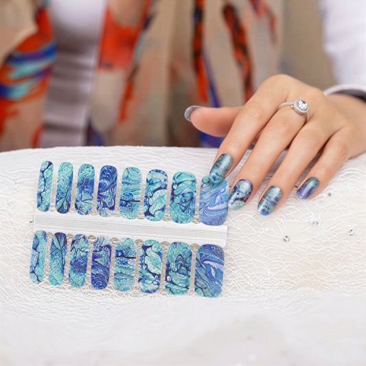 Fabrikpreis, neue individuelle Nagelaufkleber, niedliche Muster, Gel-Nagelaufkleber, Full Cover Nagellack-Wraps