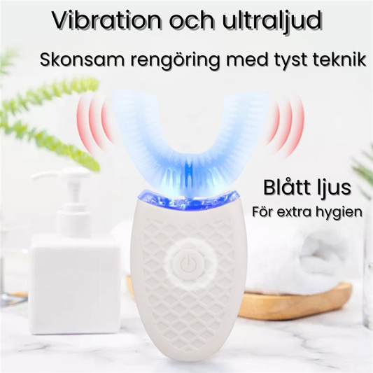 Ultraschallzahnbürste mit U-Form – 360°-Reinigung mit Vibration