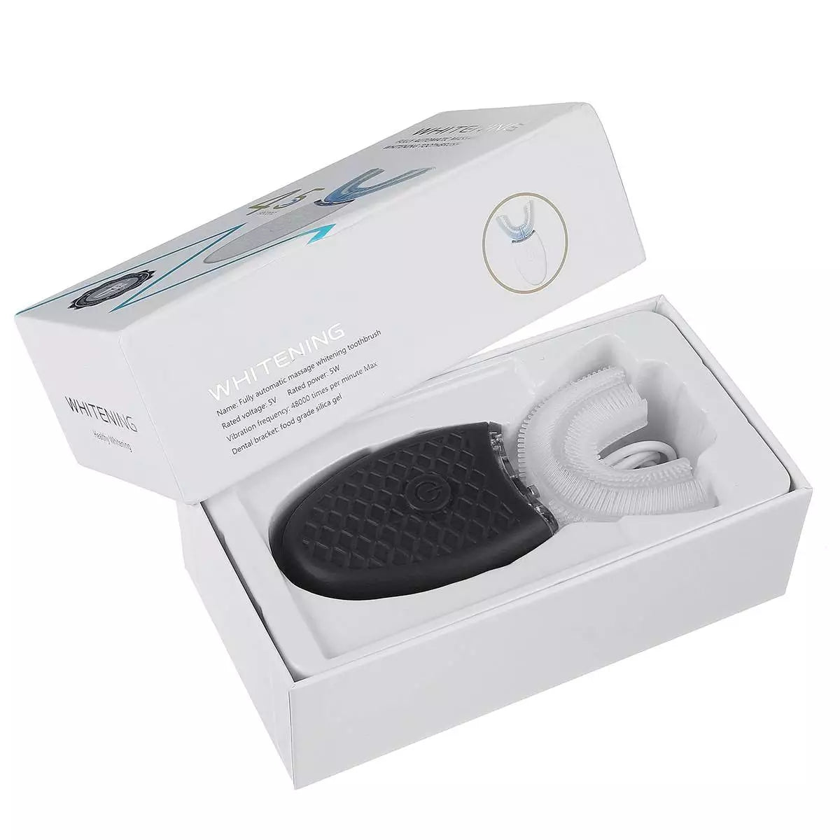 Ultraljudstandborste med U-form – 360° rengöring med vibration